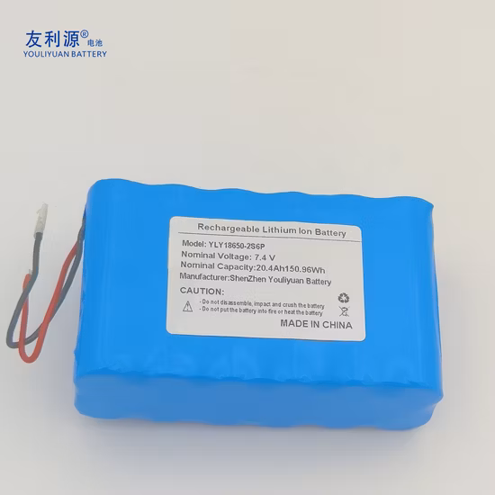 OEM ODM Quality Portable Speaker Lithium Battery 3.7V 3400mAh 18650 Li-ion Cell with CE, Un38.3 18650 Batteries 7.4V 20.4ah for Sweeper Machine
